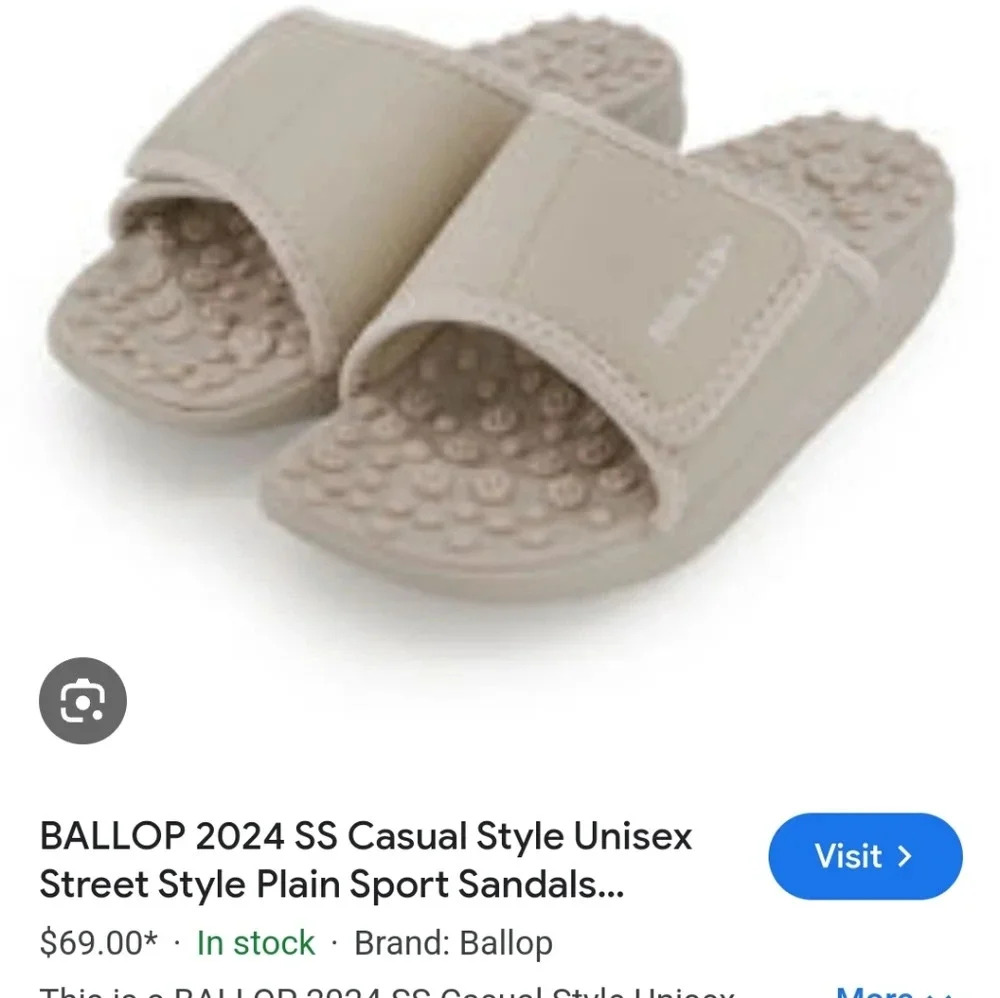 Ballop Sandals Size 50 fits like womens 8 box # 5